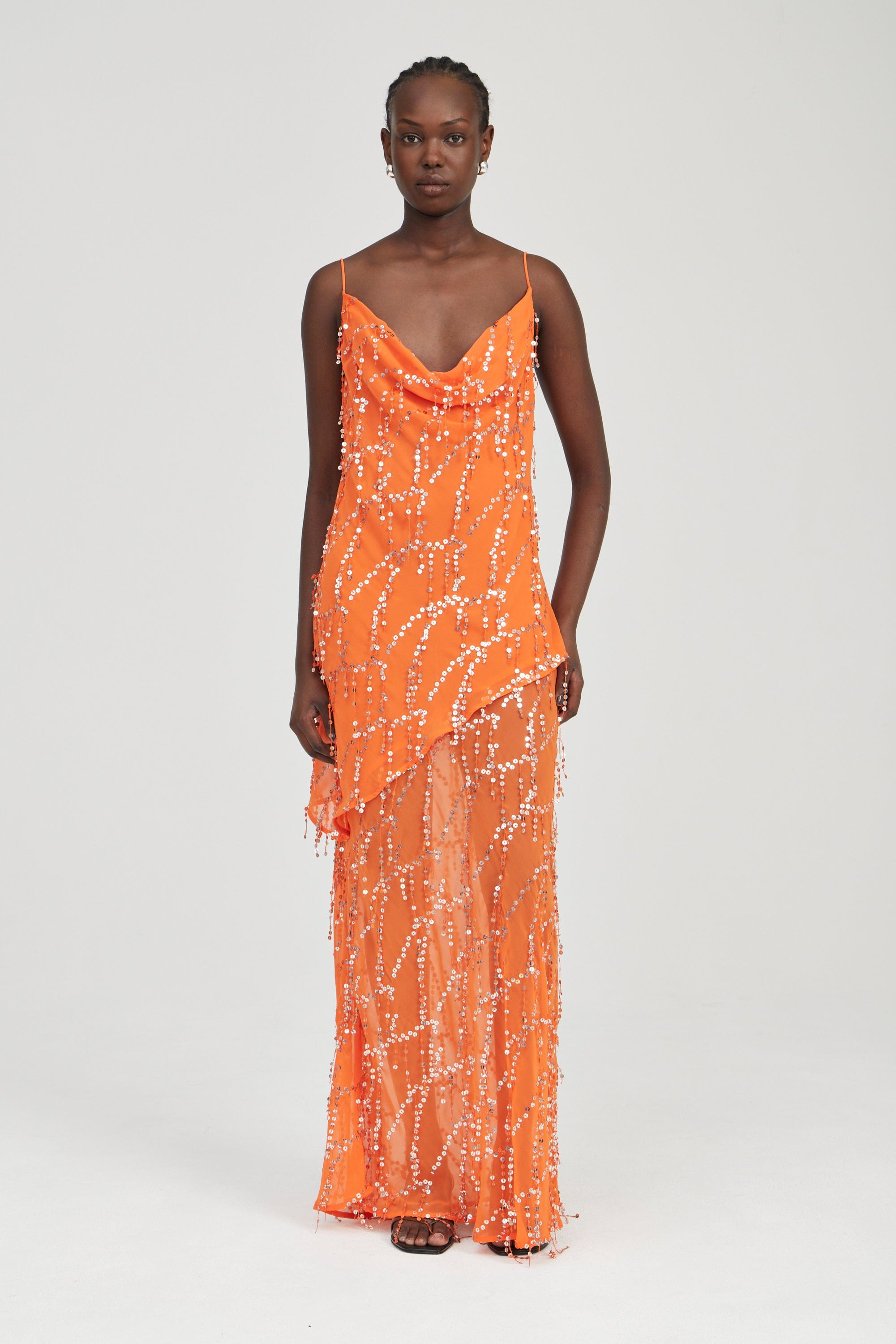 REFRACT BIAS MAXI DRESS | TANGERINE | THIRD FORM | Women's Australian Fashion REFRACT BIAS MAXI DRESS | TANGERINE | THIRD FORM | Women's Australian Fashion