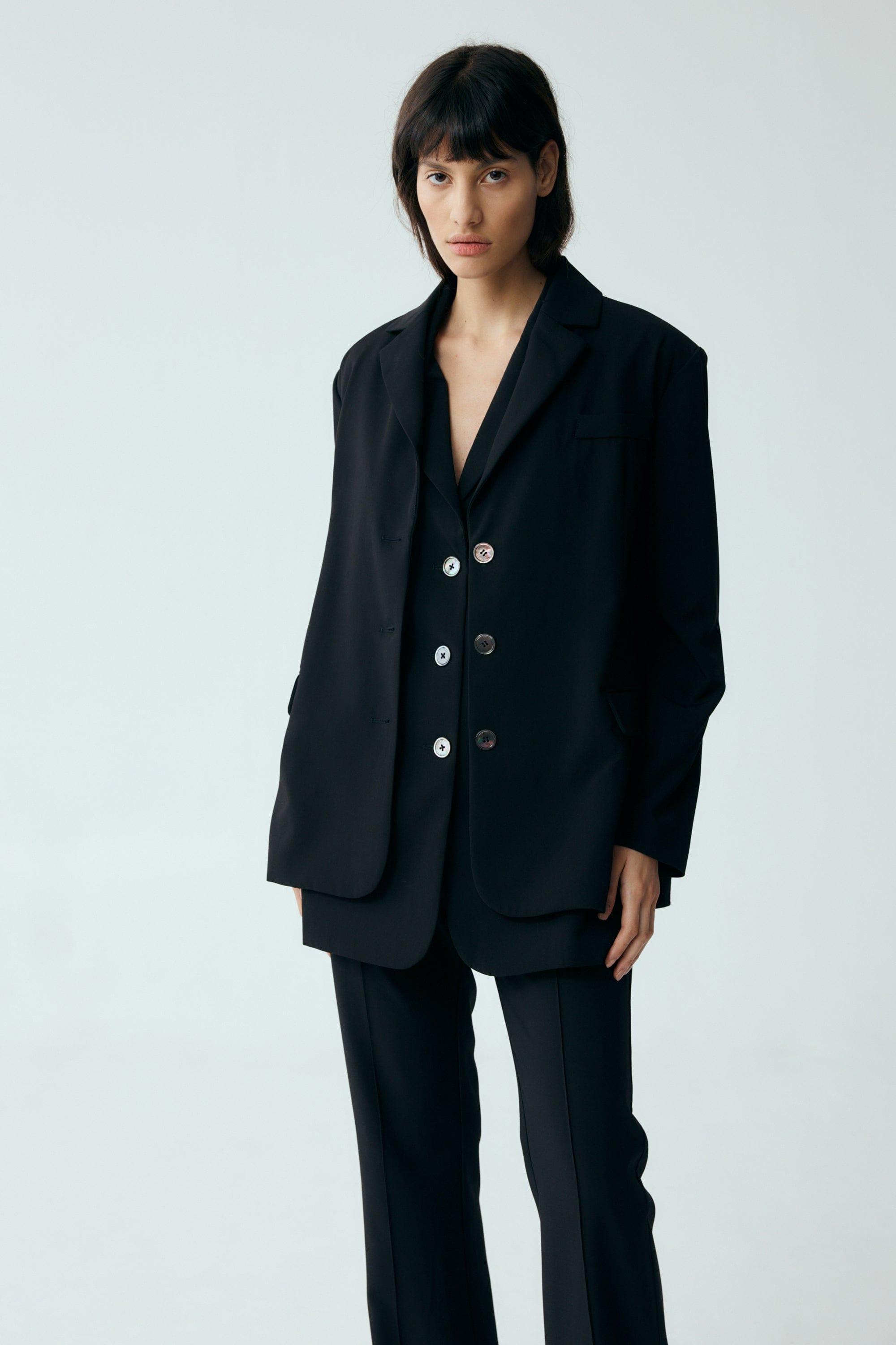 RESET TAILORED BLAZER BLACK - Main Image