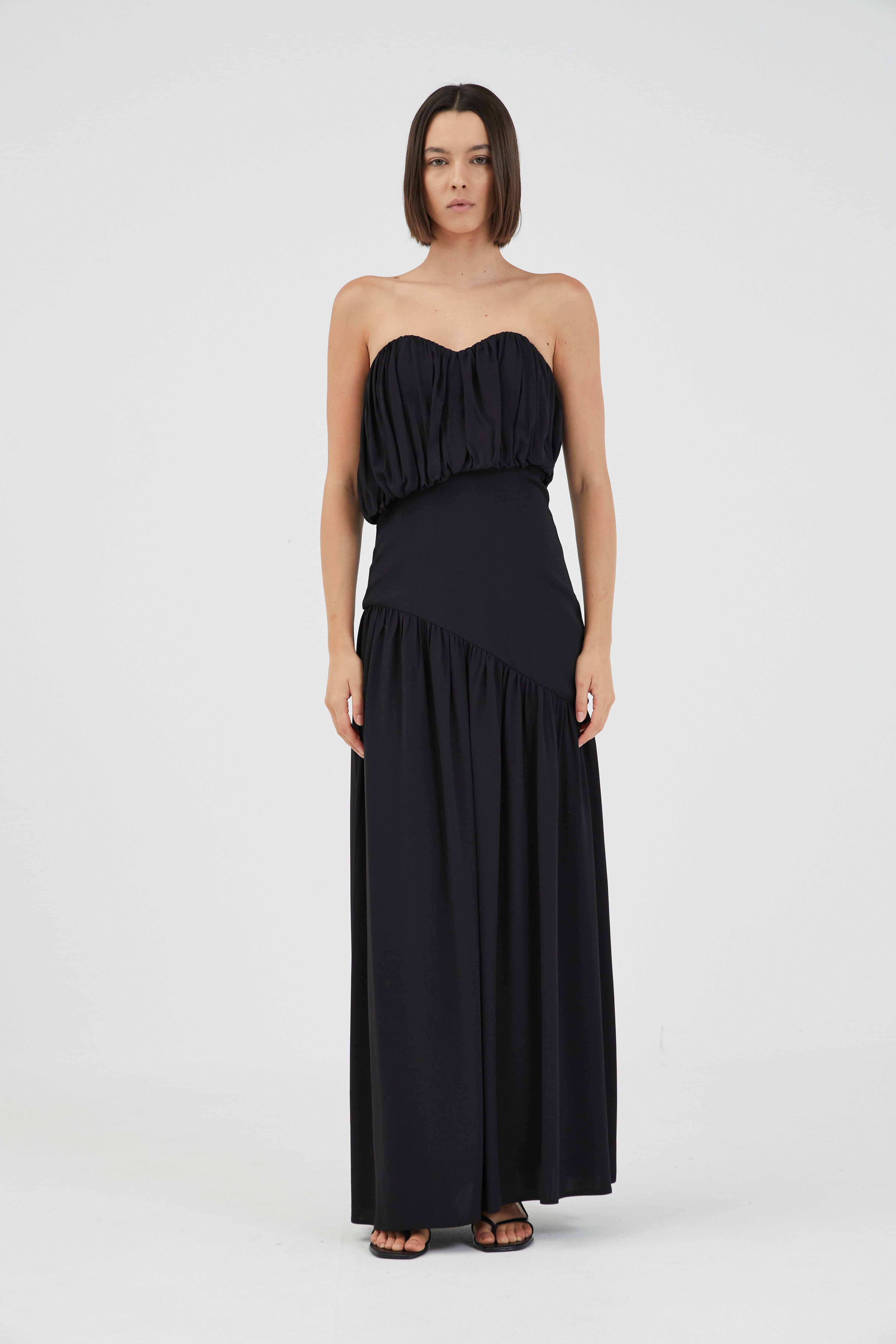 SERAPHIC STRAPLESS MAXI DRESS | BLACK | THIRD FORM | Women's Australian Fashion SERAPHIC STRAPLESS MAXI DRESS | BLACK | THIRD FORM | Women's Australian Fashion