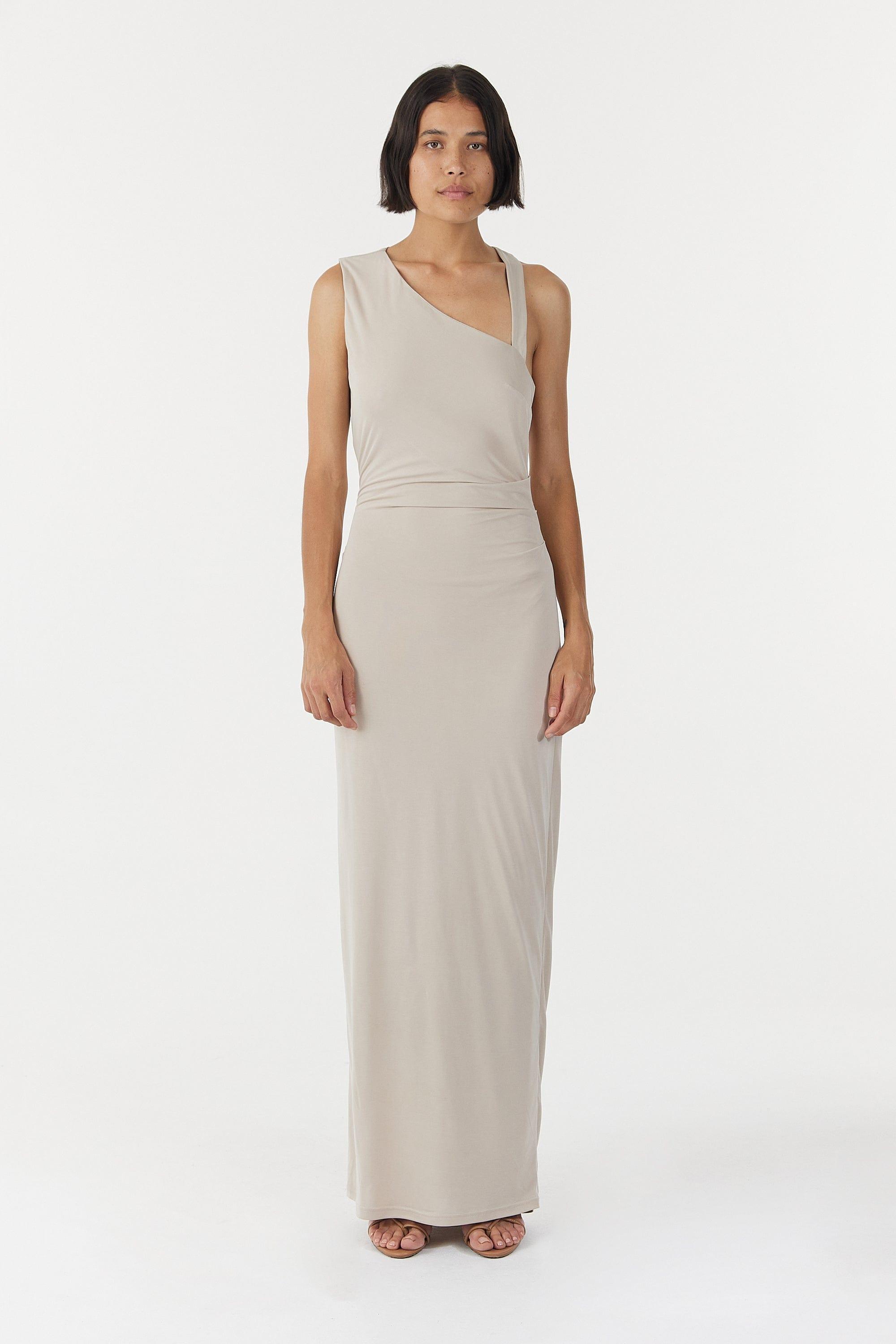 STIRLING TWIST ASYMMETRIC MAXI DRESS | OYSTER GREY | THIRD FORM | Women's Fashion Australia | Shop Online Now STIRLING TWIST ASYMMETRIC MAXI DRESS | OYSTER GREY | THIRD FORM | Women's Fashion Australia | Shop Online Now
