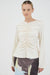 ALLURE GATHERED LONG SLEEVE TOP | BABY'S BREATH - THIRD FORM