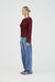 THIRD FORM ALLURE GATHERED LONG SLEEVE TOP | CABERNET