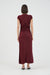 ALLURE GATHERED TEE DRESS | CABERNET - THIRD FORM