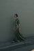 ANCHORED FLOOR LENGTH DRESS | OLIVE - THIRD FORM