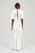 THIRD FORM ANCHORED FLOOR LENGTH DRESS | POWDER WHITE