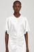 THIRD FORM ANCHORED FLOOR LENGTH DRESS | POWDER WHITE