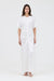 ANCHORED FLOOR LENGTH DRESS | POWDER WHITE - THIRD FORM