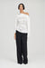 THIRD FORM ANCHORED WIDE NECK TOP | POWDER WHITE