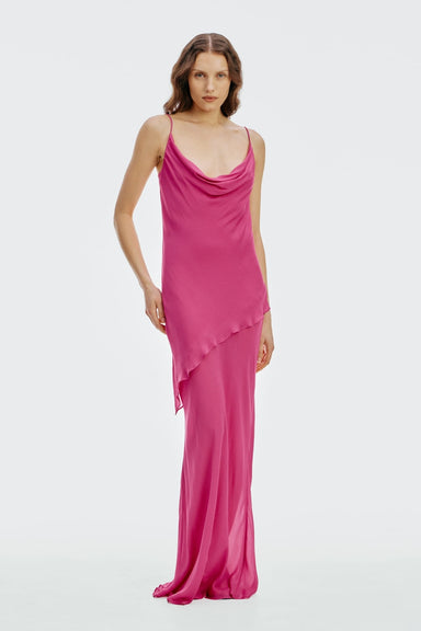 THIRD FORM Arrival Cowl Neck Slip | Magenta