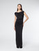 ATHENA OFF SHOULDER MAXI DRESS | BLACK - THIRD FORM
