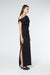 ATHENA OFF SHOULDER MAXI DRESS | BLACK - THIRD FORM