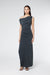 ATHENA OFF SHOULDER MAXI DRESS | INK - THIRD FORM