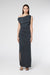 ATHENA OFF SHOULDER MAXI DRESS | INK - THIRD FORM