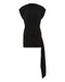 AURA DRAPED MINI DRESS | BLACK - THIRD FORM