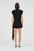 AURA DRAPED MINI DRESS | BLACK - THIRD FORM