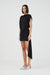 AURA DRAPED MINI DRESS | BLACK - THIRD FORM