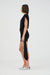 AURA DRAPED MINI DRESS | BLACK - THIRD FORM