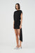 THIRD FORM AURA DRAPED MINI DRESS | BLACK