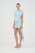 AURA DRAPED MINI DRESS | FLORAL ILLUSION - THIRD FORM