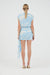 AURA DRAPED MINI DRESS | FLORAL ILLUSION - THIRD FORM