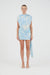 AURA DRAPED MINI DRESS | FLORAL ILLUSION - THIRD FORM