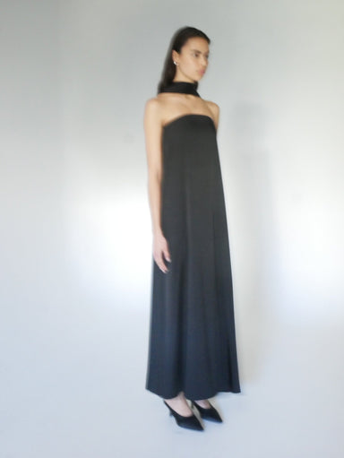 BIA STRAPLESS MAXI DRESS | BLACK - THIRD FORM