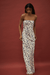 BLUE BELL BIAS STRAPLESS DRESS | FLORAL - THIRD FORM