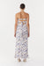 BLUE BELL BIAS STRAPLESS DRESS | FLORAL - THIRD FORM