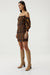 THIRD FORM BLUR OUT OFF SHOULDER DRESS | ORANGE BLUR