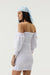 THIRD FORM BLUR OUT OFF SHOULDER DRESS | WHITE