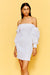 THIRD FORM BLUR OUT OFF SHOULDER DRESS | WHITE