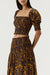 THIRD FORM BLUR OUT OFF SHOULDER TOP | ORANGE BLUR