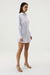 THIRD FORM BLUR OUT SHIRRED SHIRT DRESS | WHITE