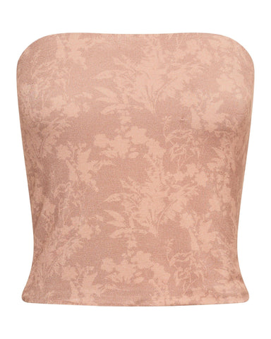 THIRD FORM BLUSH FLORAL TUBE TOP | FLORAL