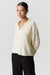 THIRD FORM BOUCLE COLLARED KNIT | CREAM