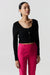 THIRD FORM BOUCLE CROP CARDIGAN KNIT | BLACK