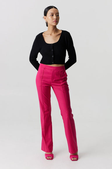 THIRD FORM BOUCLE CROP CARDIGAN KNIT | BLACK