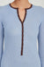 THIRD FORM BOUND KNIT LS DRESS | HAZE & COCOA