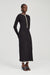 THIRD FORM BOUND KNIT LS DRESS | SOOT & SHELL