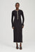 THIRD FORM BOUND KNIT LS DRESS | SOOT & SHELL