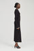 THIRD FORM BOUND KNIT LS DRESS | SOOT & SHELL