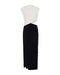 CASCADE CUTOUT JERSEY DRESS | CREAM/BLACK - THIRD FORM