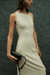 CHROME VISION OPEN BACK DRESS | CREAM - THIRD FORM
