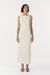 CHROME VISION OPEN BACK DRESS | CREAM - THIRD FORM
