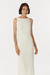 CHROME VISION OPEN BACK DRESS | CREAM - THIRD FORM