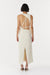 CHROME VISION OPEN BACK DRESS | CREAM - THIRD FORM