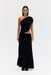 CRAVE ROUCHED FLOOR LENGTH DRESS | GRAPHITE - THIRD FORM