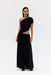 CRAVE ROUCHED FLOOR LENGTH DRESS | GRAPHITE - THIRD FORM