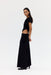 CRAVE ROUCHED FLOOR LENGTH DRESS | GRAPHITE - THIRD FORM