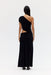CRAVE ROUCHED FLOOR LENGTH DRESS | GRAPHITE - THIRD FORM